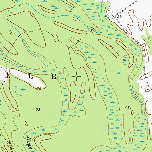 Topographic Map of Harrington Airport (historical), NC