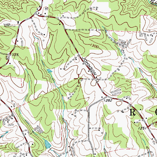 Topographic Map of Wilkes County Airport, NC