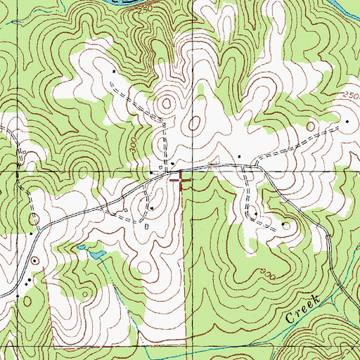 Topographic Map of Meadowlark Airport (historical), NC