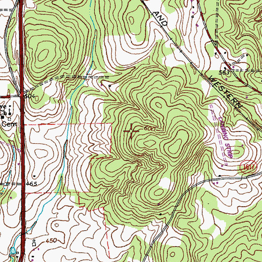 Topographic Map of Farlow Field (historical), NC