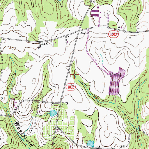 Topographic Map of Moran McLendon Pond Dam, NC