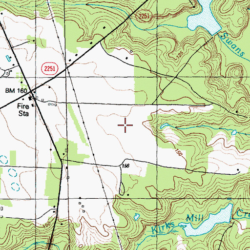 Topographic Map of Verdery Pond Dam, NC