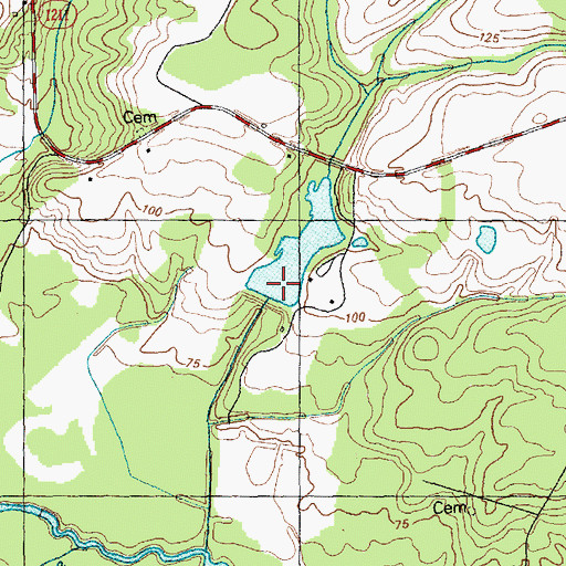 Topographic Map of Derose Pond Dam, NC