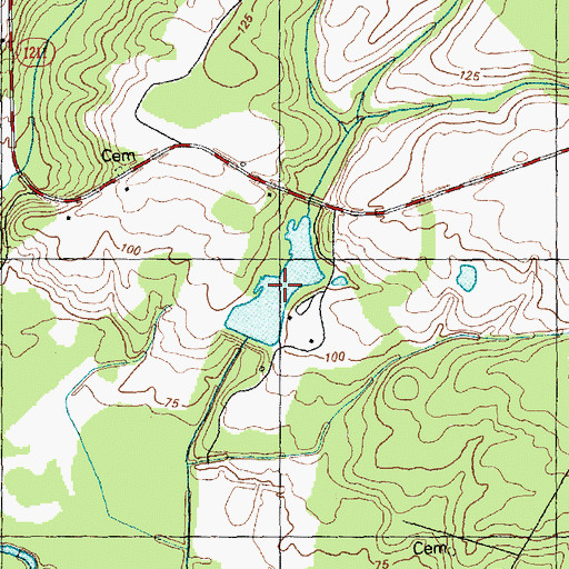 Topographic Map of Derose Pond, NC