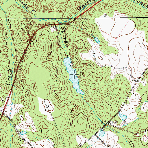 Topographic Map of Wall Pond, NC