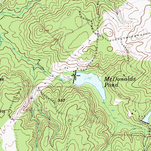 Topographic Map of Shephard Lake, NC