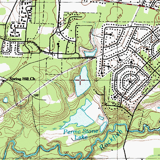 Topographic Map of Lake Charles, NC