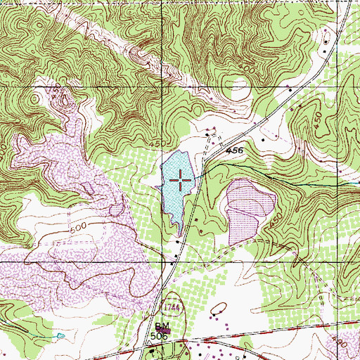 Topographic Map of Bonsal Company Lake, NC