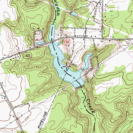 Topographic Map of Kings Pond, NC