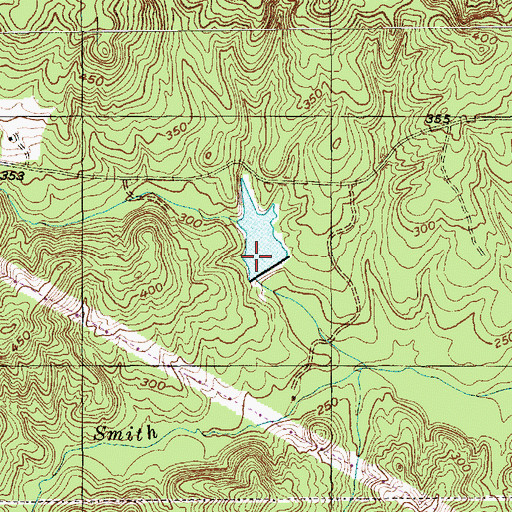 Topographic Map of Hogan Lake Dam, NC
