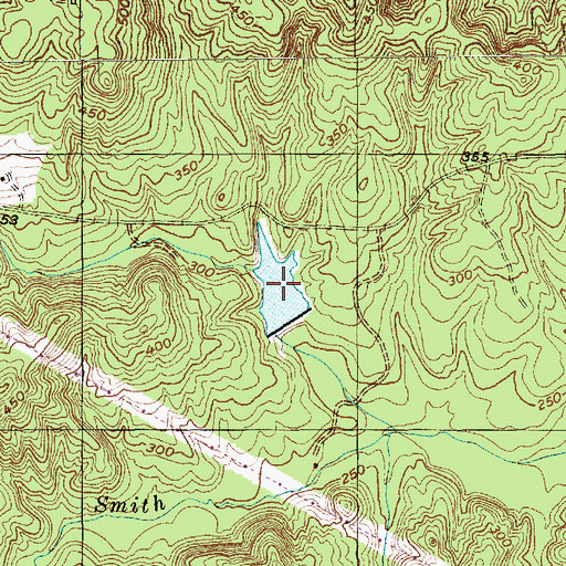Topographic Map of Hogan Lake, NC