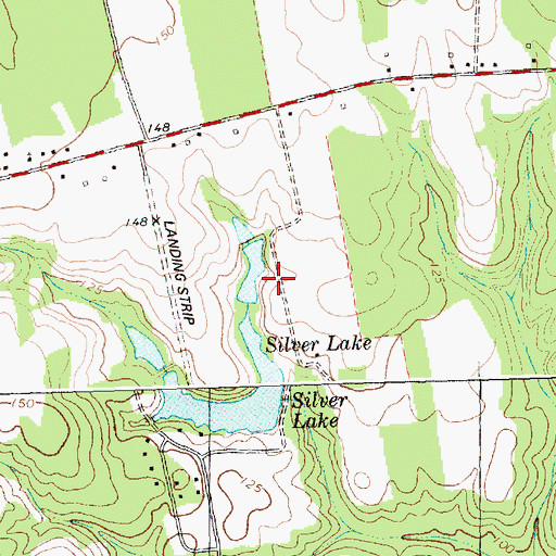 Topographic Map of Larry McCullen Pond Dam, NC