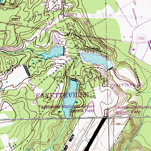 Topographic Map of Wilson Lake Dam, NC