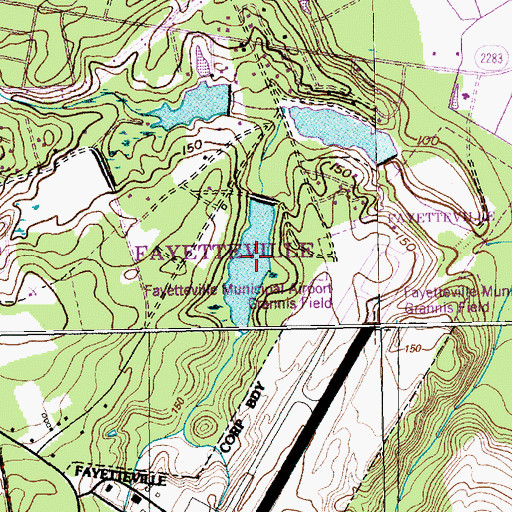 Topographic Map of Wilson Lake, NC