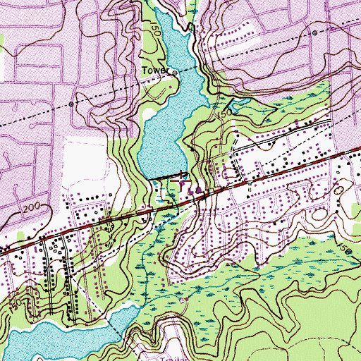 Topographic Map of Wallace Pond Dam, NC