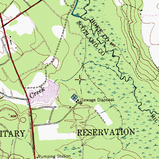 Topographic Map of Little Muddy Lake, NC