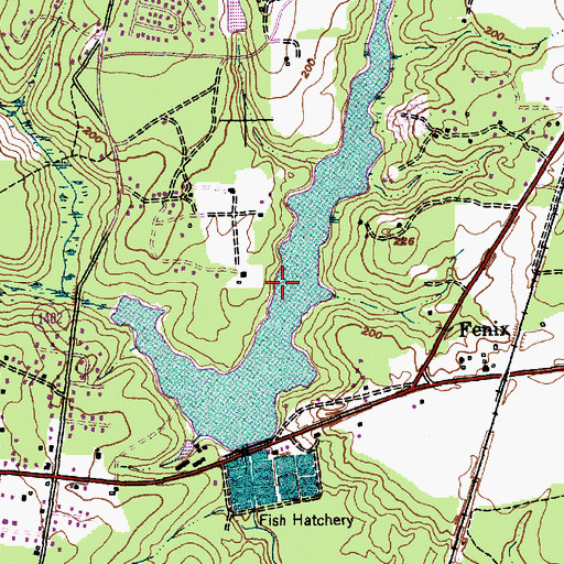 Topographic Map of Lake Rim, NC
