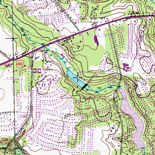 Topographic Map of Arran Lake, NC