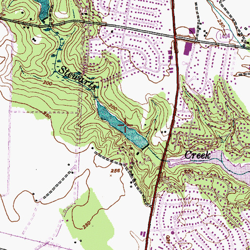 Topographic Map of Loraine Lake, NC