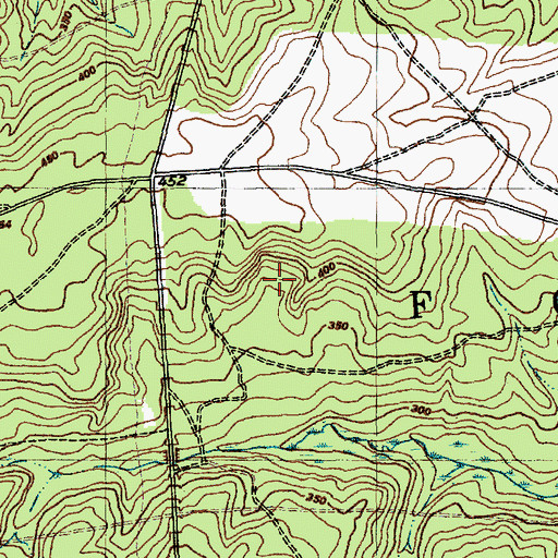 Topographic Map of Graham City Lake Number One Dam, NC