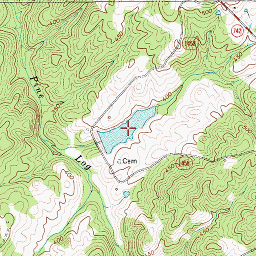 Topographic Map of Jones Pond, NC