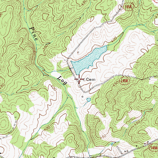 Topographic Map of Jones Pond Dam, NC