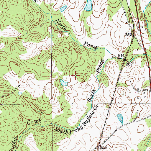 Topographic Map of Springer Lake Dam, NC