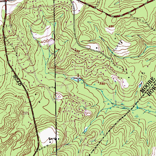 Topographic Map of Lake McPhaul, NC