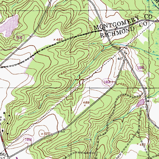 Topographic Map of Currie Pond Dam, NC