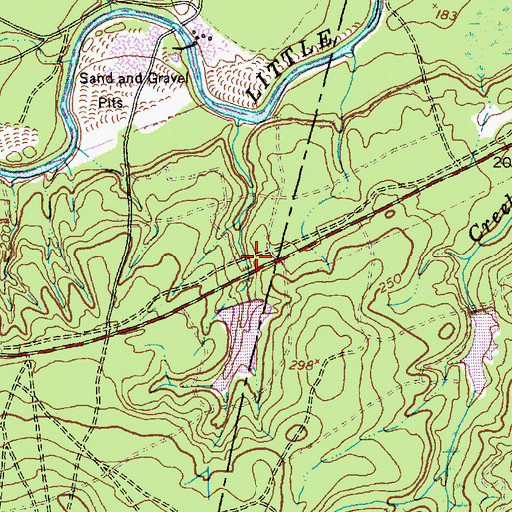 Topographic Map of Kiest Lake, NC