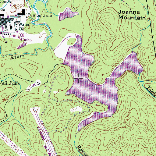 Topographic Map of Summit Camp Lake Lower Dam, NC