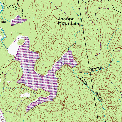 Topographic Map of Summit Lake, NC