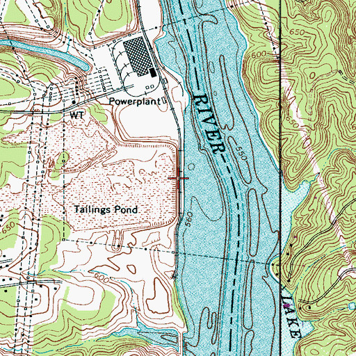 Topographic Map of Noname, NC