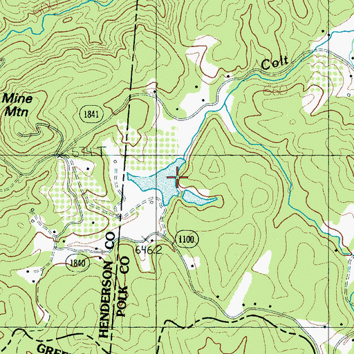 Topographic Map of Orchard Lake Dam, NC