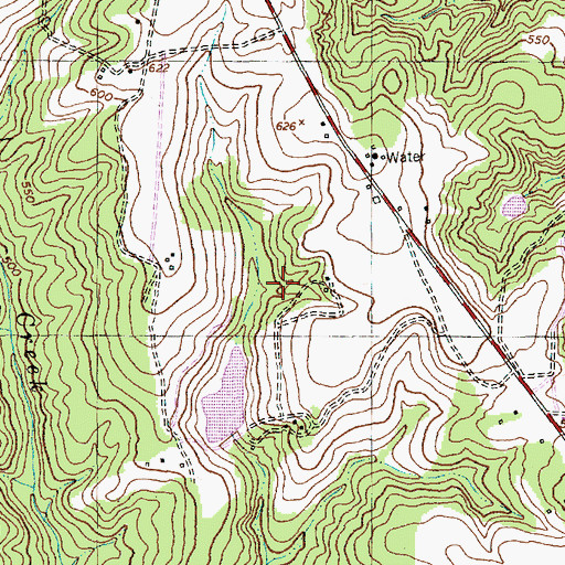 Topographic Map of Chappell Pond, NC