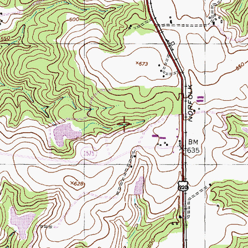 Topographic Map of North State Orchard Pond Number Two Dam, NC