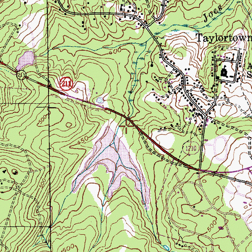 Topographic Map of Blue Pond Dam, NC