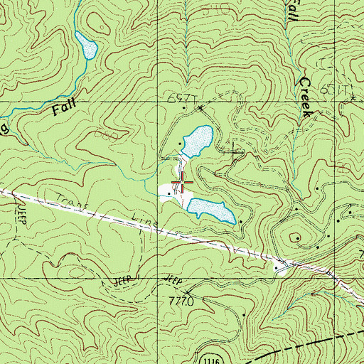 Topographic Map of Melrose Mountain Dam Number Two, NC