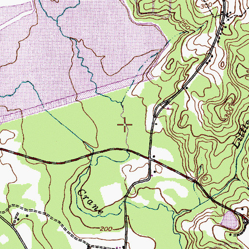 Topographic Map of Lake Surf, NC