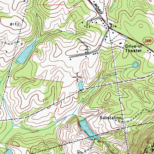 Topographic Map of Dobbs Lake Number One, NC
