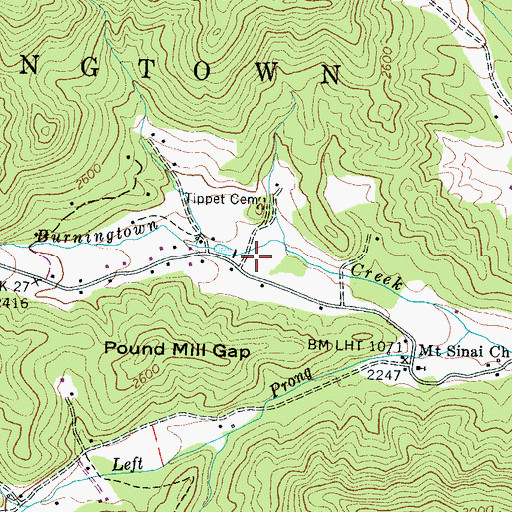 Topographic Map of NC Noname One-Hundred Thirty-Nine Dam, NC