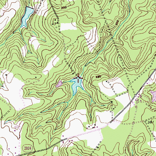 Topographic Map of Forrest Lake Dam, NC