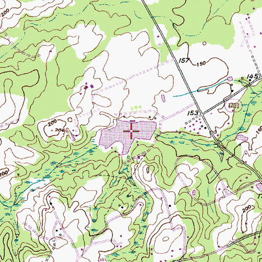 Topographic Map of Smiths Lake, NC