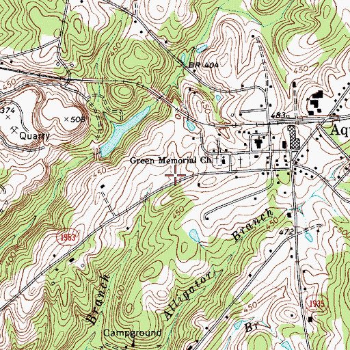 Topographic Map of Stump Pond, NC