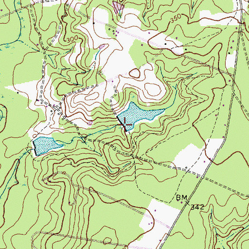 Topographic Map of West Pond Dam, NC