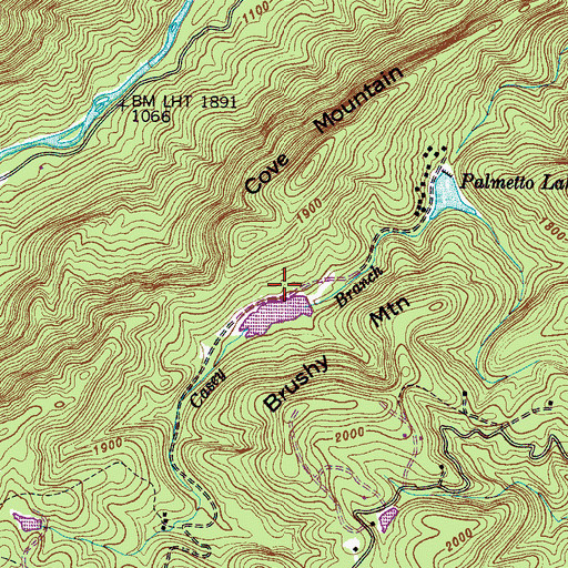 Topographic Map of Palmetto Lake, NC