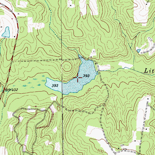 Topographic Map of Pine Lakes Shooting Preserve Lake, NC