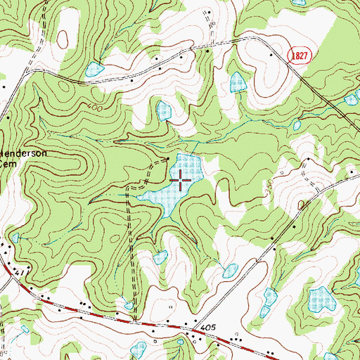 Topographic Map of Morses Lake, NC
