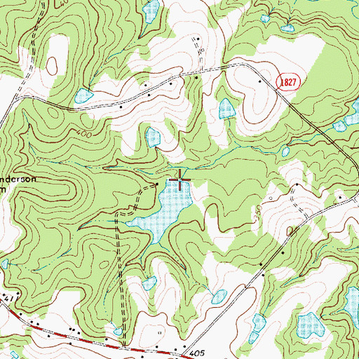 Topographic Map of Morses Lake Dam, NC