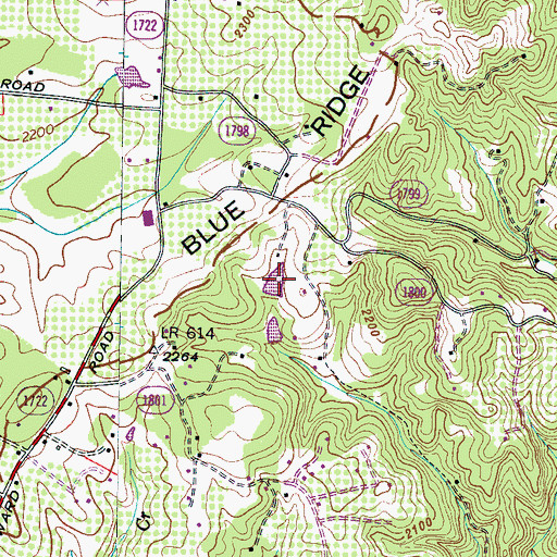 Topographic Map of Larry Ball Lake, NC